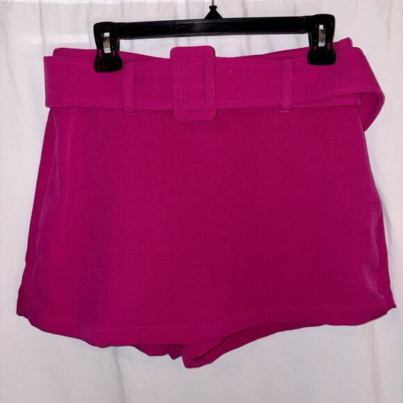 Japna Skort Womens Medium Hot Pink Skirt Shorts Wrap Corp Preppy Twee NWT - Picture 1 of 9
